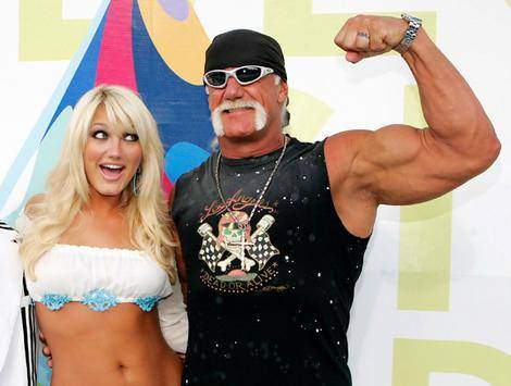 Hulk Hogan and daughter Brooke at the MTV Video Music in 2005